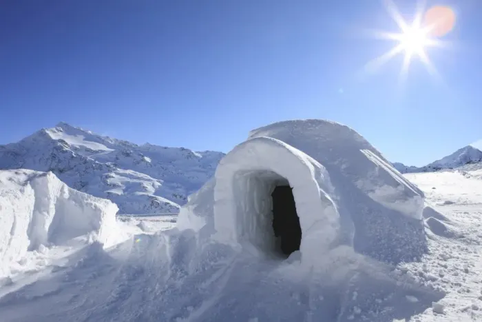 Framed Print : Igloo, Alps, Italy, Europe Framed Print : Igloo, Alps, Italy, Europe