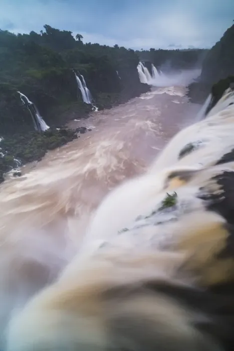 Framed Print : Iguazu Falls (Iguacu Falls) (Cataratas del Iguazu), UNESCO World Heritage Site, seen