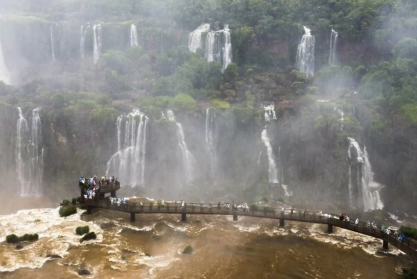 Iguazu Falls (Iguacu Falls) (Cataratas del Iguazu), UNESCO World Heritage Site, seen