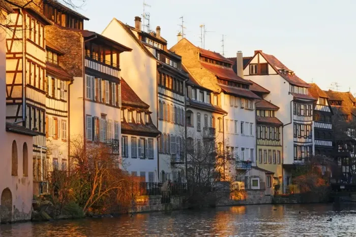 Framed Print : Ill River and Quai de la Bruche, old town Petite France, UNESCO World Heritage Site Framed Print : Ill River and Quai de la Bruche, old town Petite France, UNESCO World Heritage Site