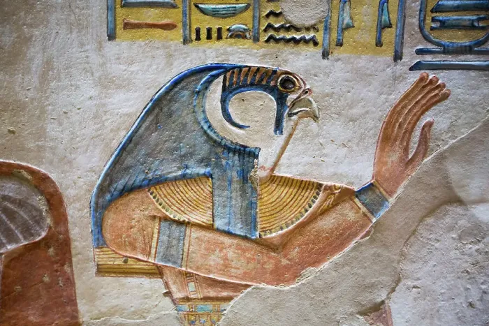 Framed Print : Image of God Horus, Bas Relief, Tomb of Prince Amenherkhepshef (Amenkopshef), QV55, Valley of the Queens, Ancient Thebes, UNESCO World Heritage Site, Luxor, Egypt, North Africa, Africa Framed Print : Image of God Horus, Bas Relief, Tomb of Prince Amenherkhepshef (Amenkopshef), QV55, Valley of the Queens, Ancient Thebes, UNESCO World Heritage Site, Luxor, Egypt, North Africa, Africa