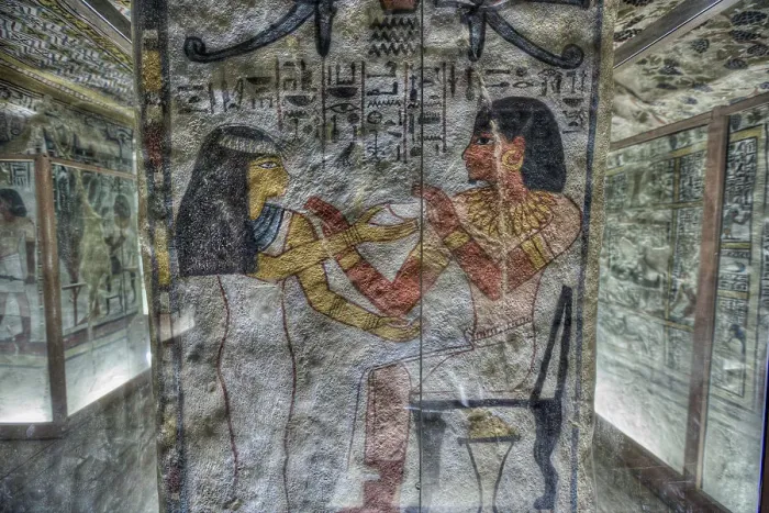Framed Print : Image of Sennefer on right, Tomb of Sennefer, TT96, Tombs of the Nobles, Ancient Thebes, UNESCO World Heritage Site, Luxor, Egypt, North Africa, Africa Framed Print : Image of Sennefer on right, Tomb of Sennefer, TT96, Tombs of the Nobles, Ancient Thebes, UNESCO World Heritage Site, Luxor, Egypt, North Africa, Africa