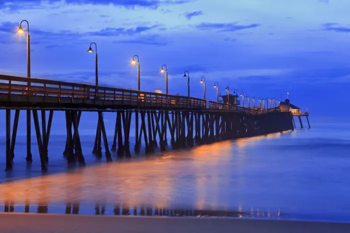 Framed Print : Imperial Beach Pier, San Diego, California, United States of America, North America Framed Print : Imperial Beach Pier, San Diego, California, United States of America, North America