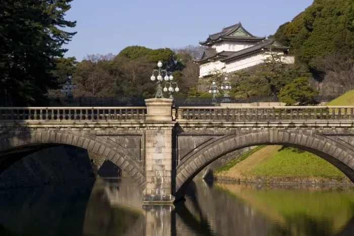 Framed Print : Imperial Palace and the decorative Niju-bashi bridge Framed Print : Imperial Palace and the decorative Niju-bashi bridge
