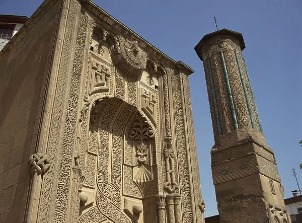 The Ince Minare Medrese, now the Museum of Wood and Stone Carving, Konya
