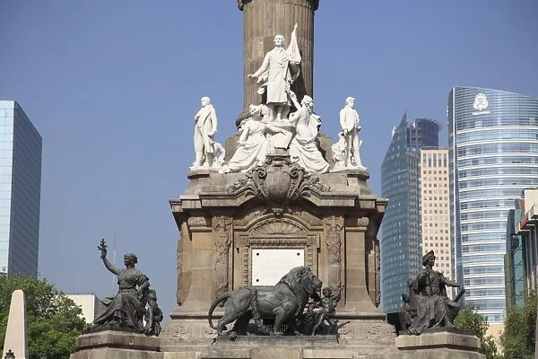 Independence Monument, Paseo de la Reforma, Mexico City, Mexico, North America
