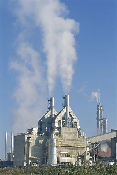 Industrial plant, heavy metal industry, near Rosetta, Delta area, Egypt