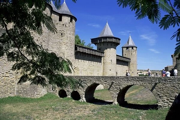 Inner castle, Carcassonne, UNESCO World Heritage Site, Aude, Roussillon, France, Europe