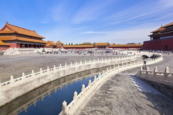 Inner Golden Water river flowing through the Outer Court, Forbidden City