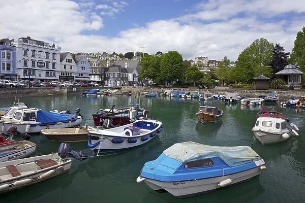Inner harbour (Boat Float), Dartmouth, South Devon, England, United Kingdom, Europe