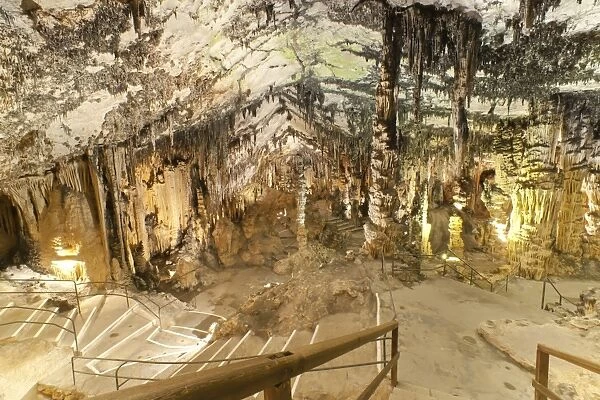Inside the Caves d Arta, Llevant, Mallorca, Balearic Islands, Spain, Europe