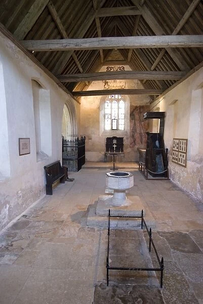 Inside the chapel of the 14th century Farleigh Hungerford Castle, Somerset, England, United Kingdom, Europe