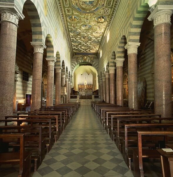 Inside the Grande Duomo, Volterra, Tuscany, Italy, Europe