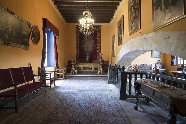 Inside the main house of the Hacienda San Gabriel de Barrera, in Guanajuato