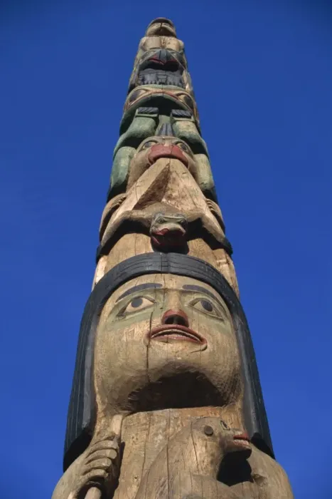 Framed Print : Inside Passage four-story totem pole Framed Print : Inside Passage four-story totem pole