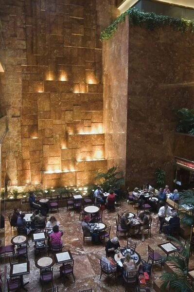 Inside restaurant in Trump Towers