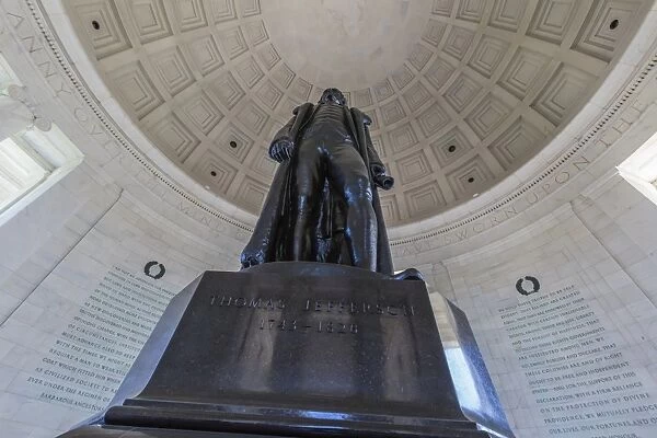 Inside the rotunda at the Jefferson Memorial, Washington D. C. United States of America, North America