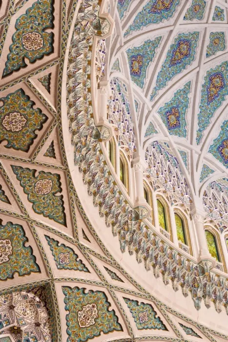 Framed Print : Detail inside the Sultan Qaboos Hall Framed Print : Detail inside the Sultan Qaboos Hall