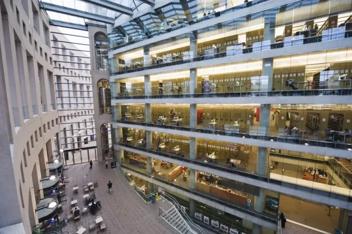 Framed Print : Inside Vancouver Public Library, designed by Moshe Safdie, Vancouver, British Columbia Framed Print : Inside Vancouver Public Library, designed by Moshe Safdie, Vancouver, British Columbia