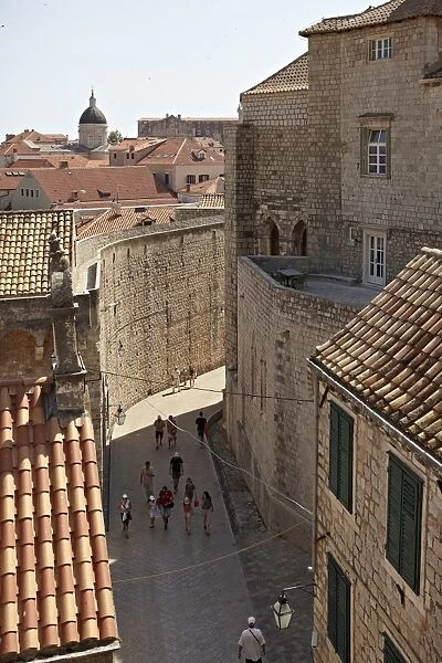Inside the Walled City of Dubrovnik, UNESCO World Heritage Site, Croatia, Europe