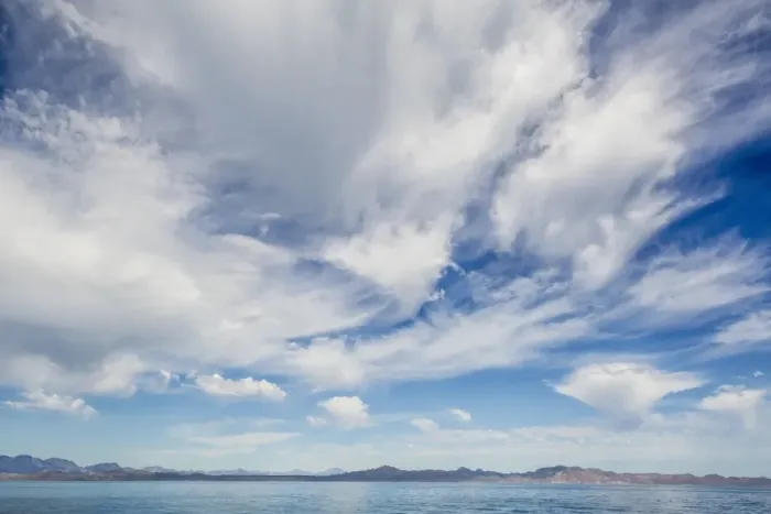 Framed Print : Intense cloud build up over Isla Santa Catalina, Baja California Sur, Mexico, North Framed Print : Intense cloud build up over Isla Santa Catalina, Baja California Sur, Mexico, North