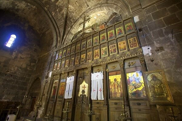 Interior of Bellapais Abbey, Bellapais, North Cyprus, Cyprus, Europe