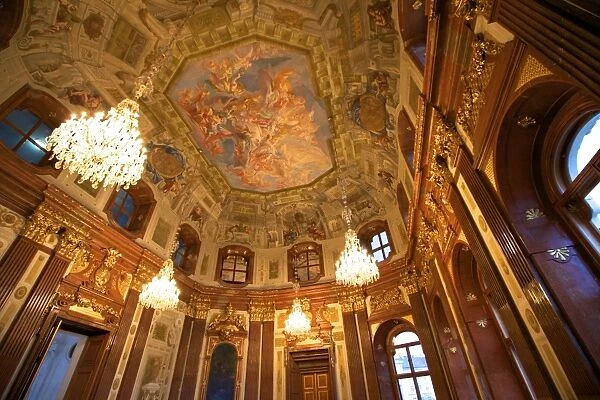 Interior of Belvedere Palace, UNESCO World Heritage Site, Vienna, Austria, Europe
