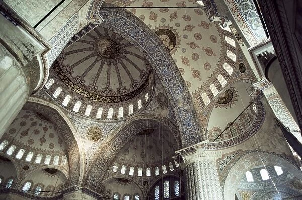 Interior of the Blue Mosque (Sultan Ahmet Mosque)
