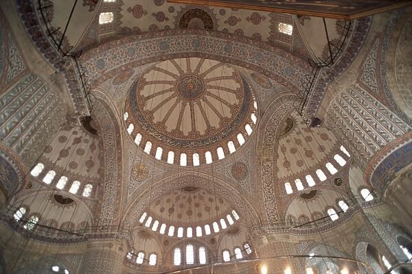 Interior of the Blue Mosque (Sultan Ahmet mosque)