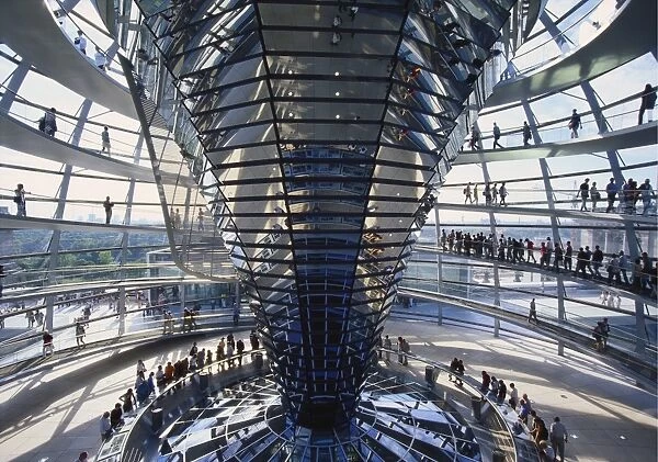 Interior of the Bundestag, Berlin, Germany