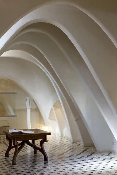 Interior of Casa Batllo, designed by Antoni Gaudi, Gracia District, Barcelona