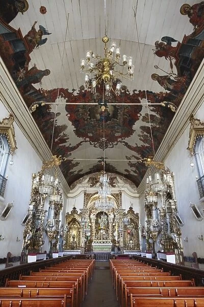 Interior of Cathedral of Our Lady of Pilar (Catedral Basilica do Pilar), Sao Joao del Rei, Minas Gerais, Brazil, South America