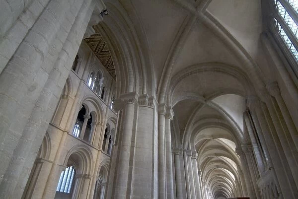 Interior and ceiling view, Peterborough Cathedral, Peterborough, Cambridgeshire
