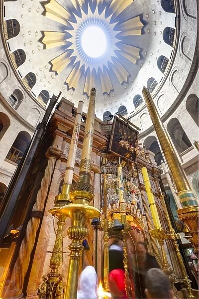 Interior of the Church of the Holy Sepulchre, Old City, UNESCO World Heritage Site, Jerusalem, Israel, Middle East