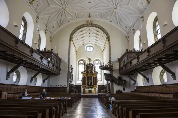 Framed Print : Interior of the Church of the Holy Trinity, Regensburg, UNESCO World Heritage Site Framed Print : Interior of the Church of the Holy Trinity, Regensburg, UNESCO World Heritage Site