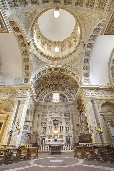Interior of the church of San Biagio, Montepulciuano, Tuscany, Italy, Europe