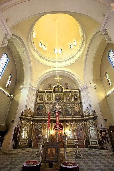 Interior of Church of St. Nicholas, Kotor, Montenegro, Europe