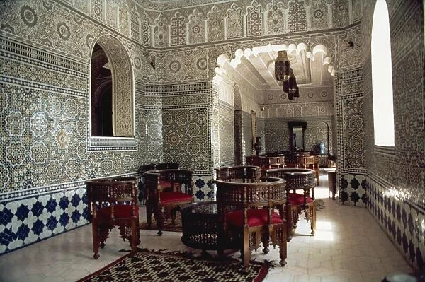 Interior, Continental Hotel, Tangiers, Morocco, North Africa, Africa