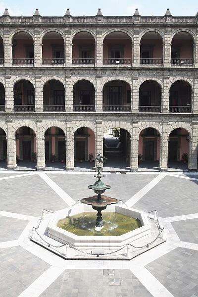 Interior courtyard, National Palace (Palacio Nacional), Zocalo, Plaza de la Constitucion