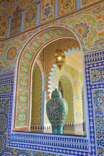 Interior details of Continental Hotel, Tangier, Morocco, North Africa, Africa