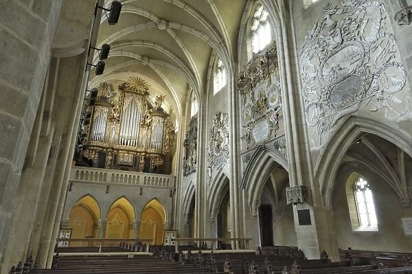 Interior of the Evangelical Cathedral, Sibiu, Transylvania, Romania, Europe
