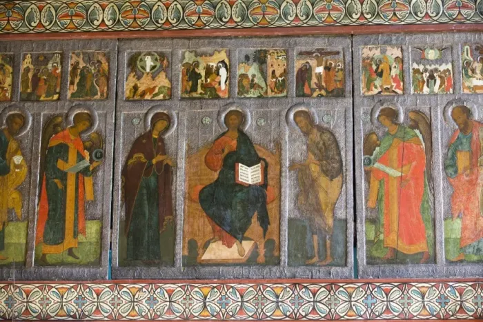 Framed Print : Interior fresco paintings, St. Sophia Cathedral, Kremlin, UNESCO World Heritage Site Framed Print : Interior fresco paintings, St. Sophia Cathedral, Kremlin, UNESCO World Heritage Site
