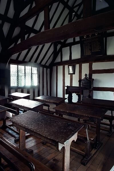 Interior of the Grammar School, Stratford-upon-Avon, Warwickshire, England