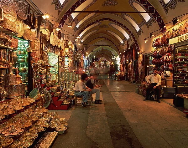 Interior of the Grand Bazaar in Istanbul