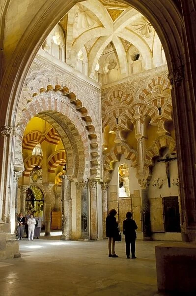 Interior of the Great Mosque (Mezquita) and cathedral