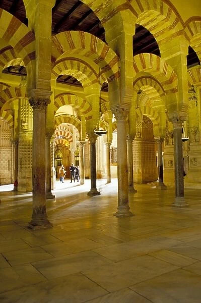 Interior of the Great Mosque (Mezquita) and cathedral