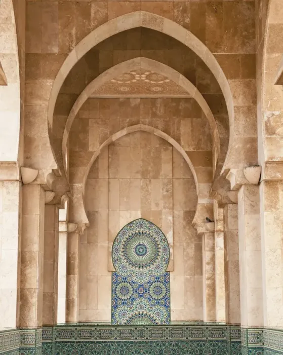 Framed Print : Interior of Hassan II Mosque, Casablanca, Morocco, Africa Framed Print : Interior of Hassan II Mosque, Casablanca, Morocco, Africa