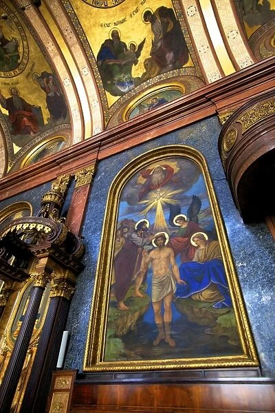 Interior of Holy Trinity Greek Orthodox Church, Vienna, Austria, Europe