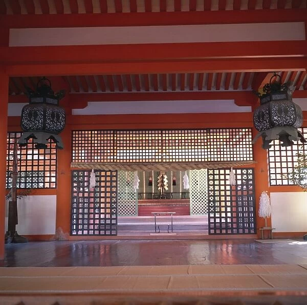 Interior of Itsukushima-jinja Shrine