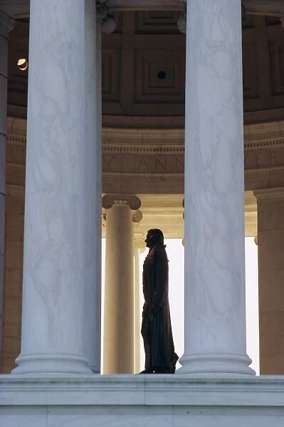 Interior, Jefferson Memorial, Washington D